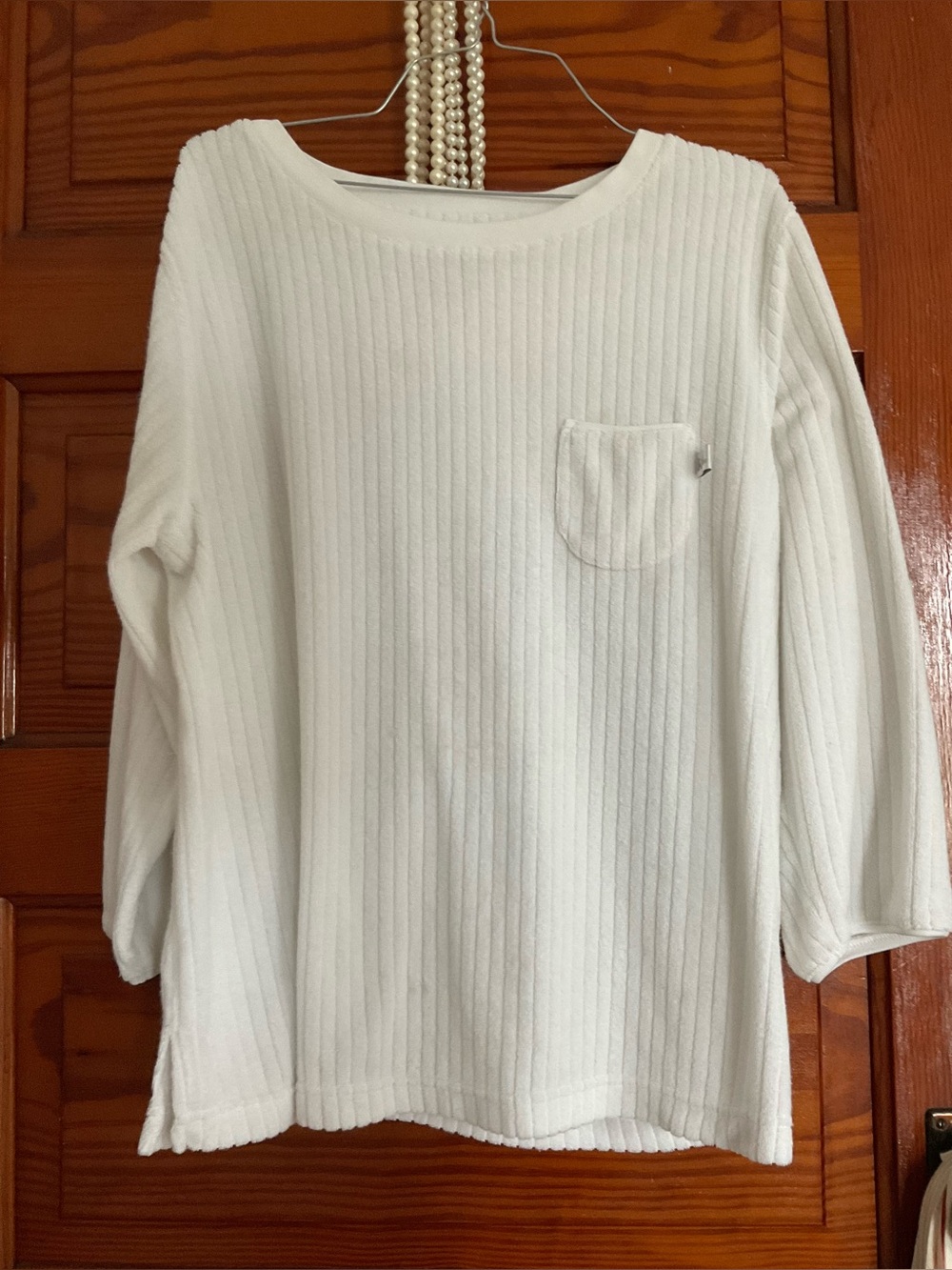Terrycloth top with pocket